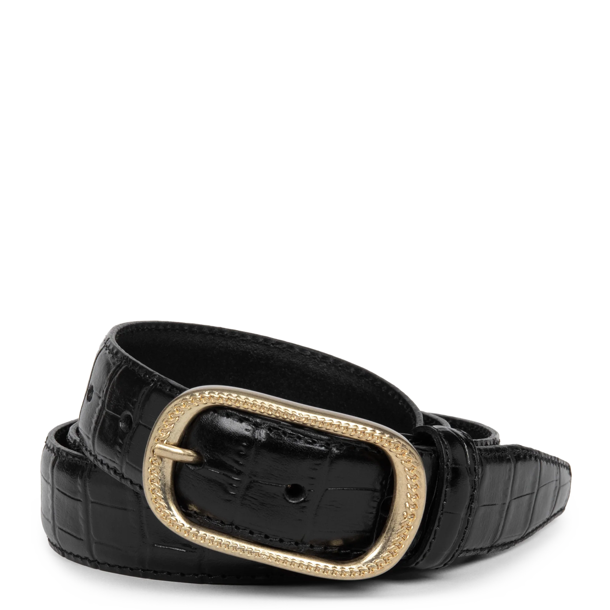 Ceinture - Ceinture Cuir Croco Femme - Image 2