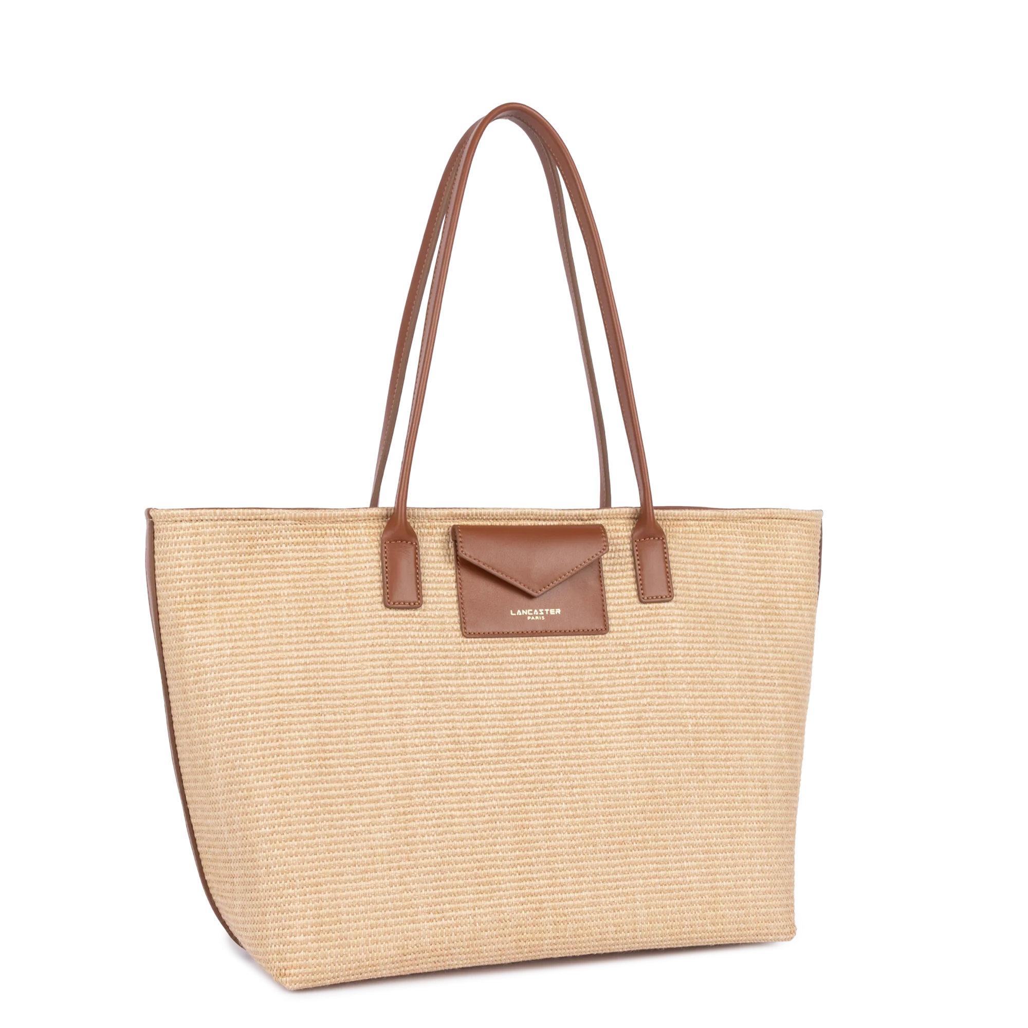 Sac cabas épaule - KBA Marinière Osier - Image 2